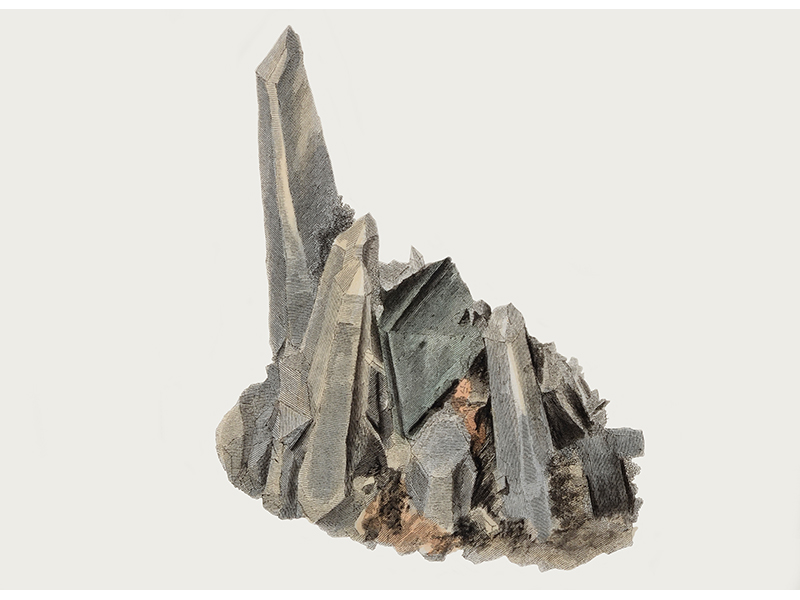 Published illustration in "Specimens of British Minerals - Vol 1"