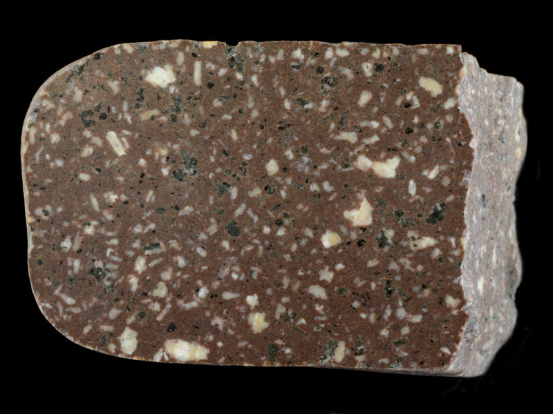 Hand specimen of porphyritic basalt