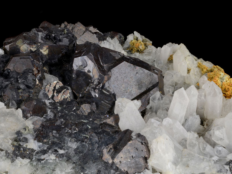 Galena and quartz cluster 5 cm across