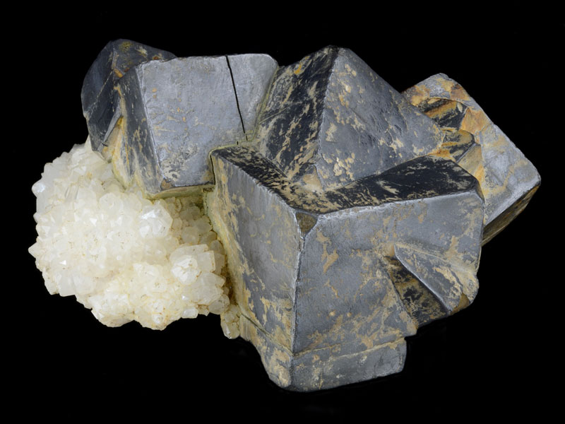 Galena and quartz cluster 10 cm across
